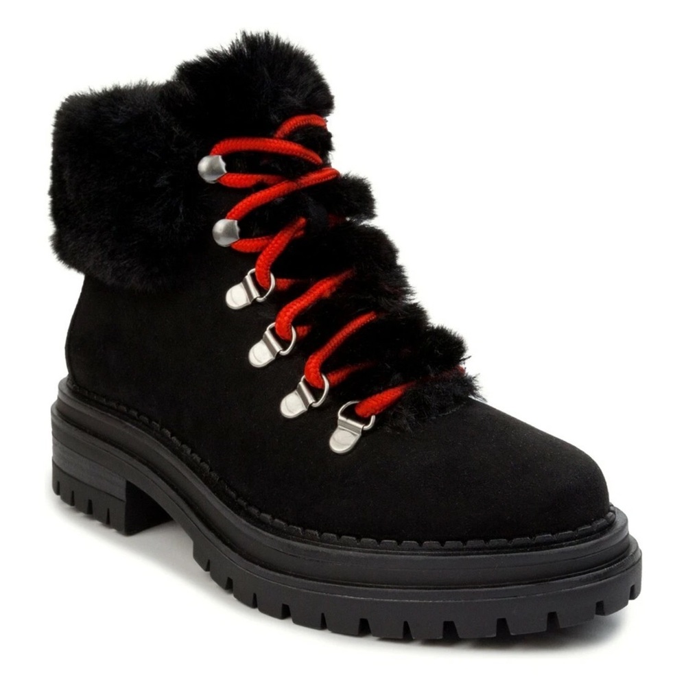 NWT Sugar Rolls Ladies Black‎ Hiker Boots Size 6 M